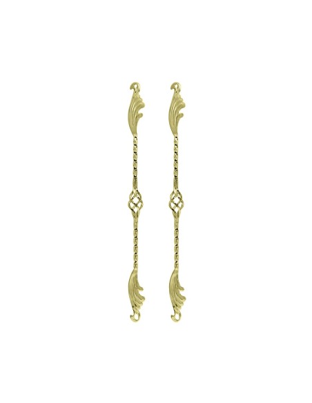 26 Cage Wing Twisted Spring Fork Bars Gold.